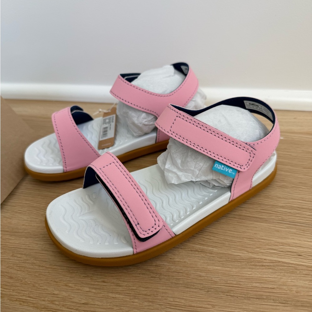 Native brand pink sandals: kids size 13 little kid- NWT